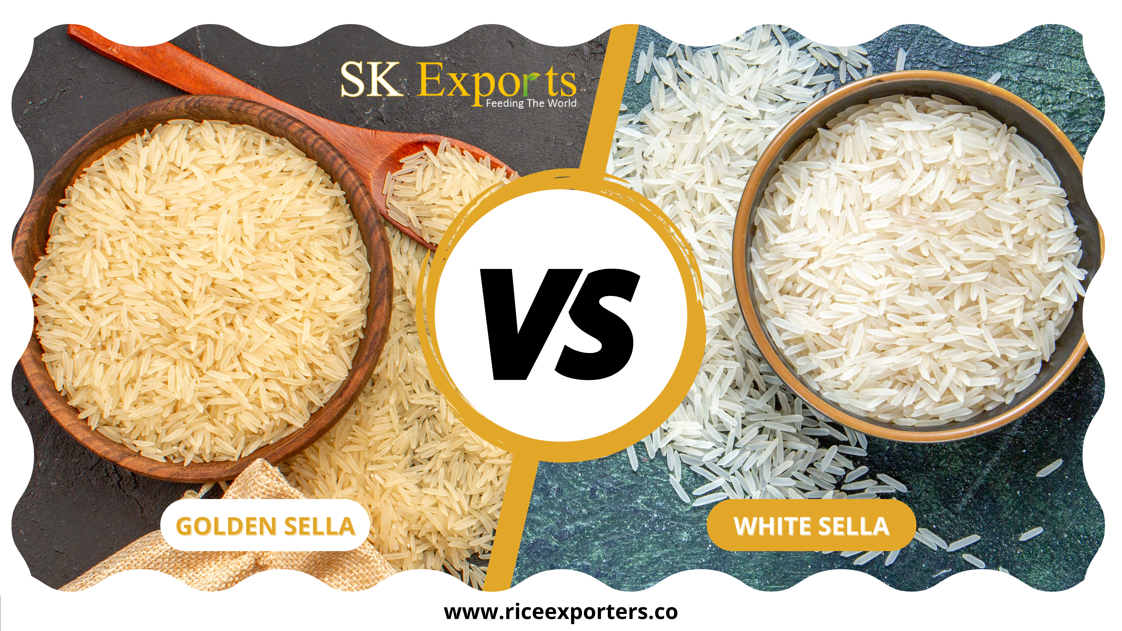 Basmati Sella White Rice V/s Golden Sella